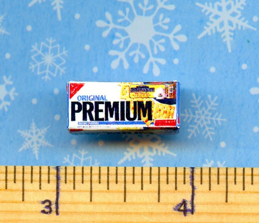 Dollhouse Miniature size Soda Cracker BOX # P