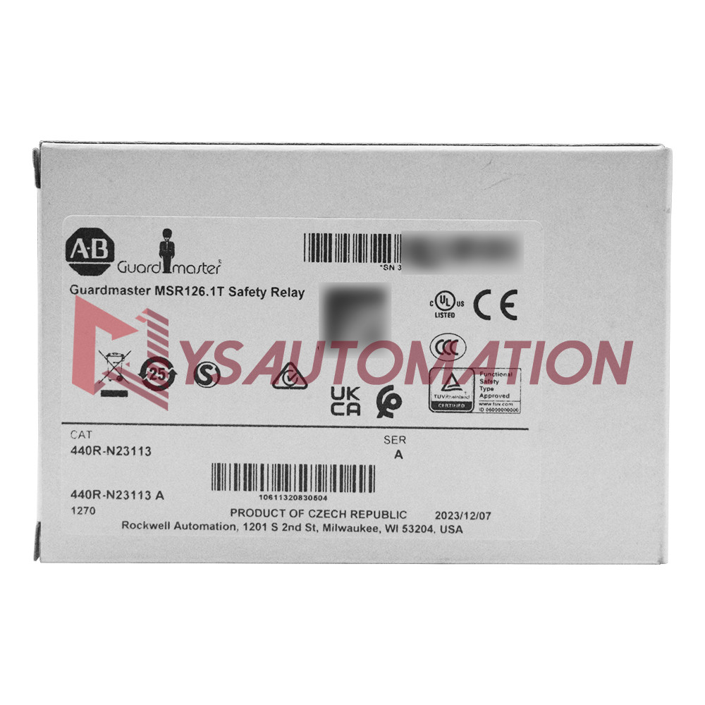 NEW Allen Bradley 440R-N23113 440R Single Function Safety Relays MSR126
