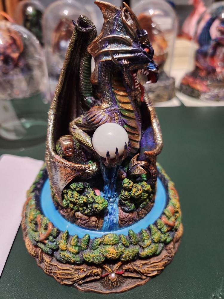 Franklin Mint 'Dragonfury' Michael Whelan Limited Edition w/Dome & Certificate
