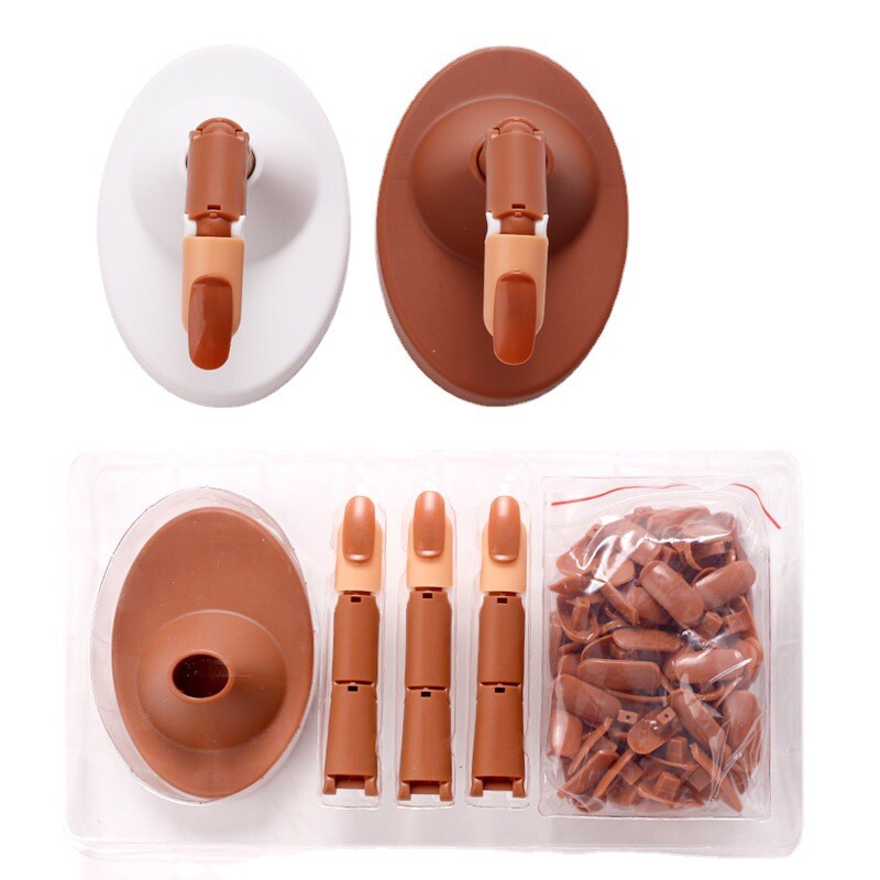 Upgrade Adjustable Practice Hand Nail Training Hand False for Nail Manicure Tool