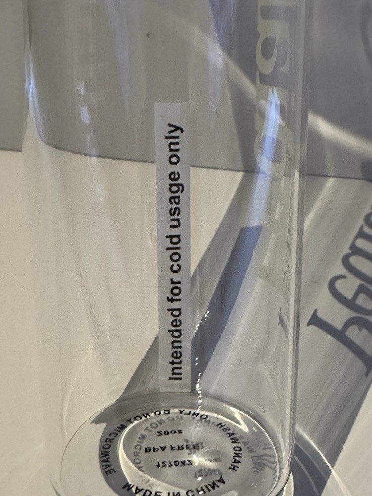 Pedialyte Branded 20 oz Glass Hydration Bottle