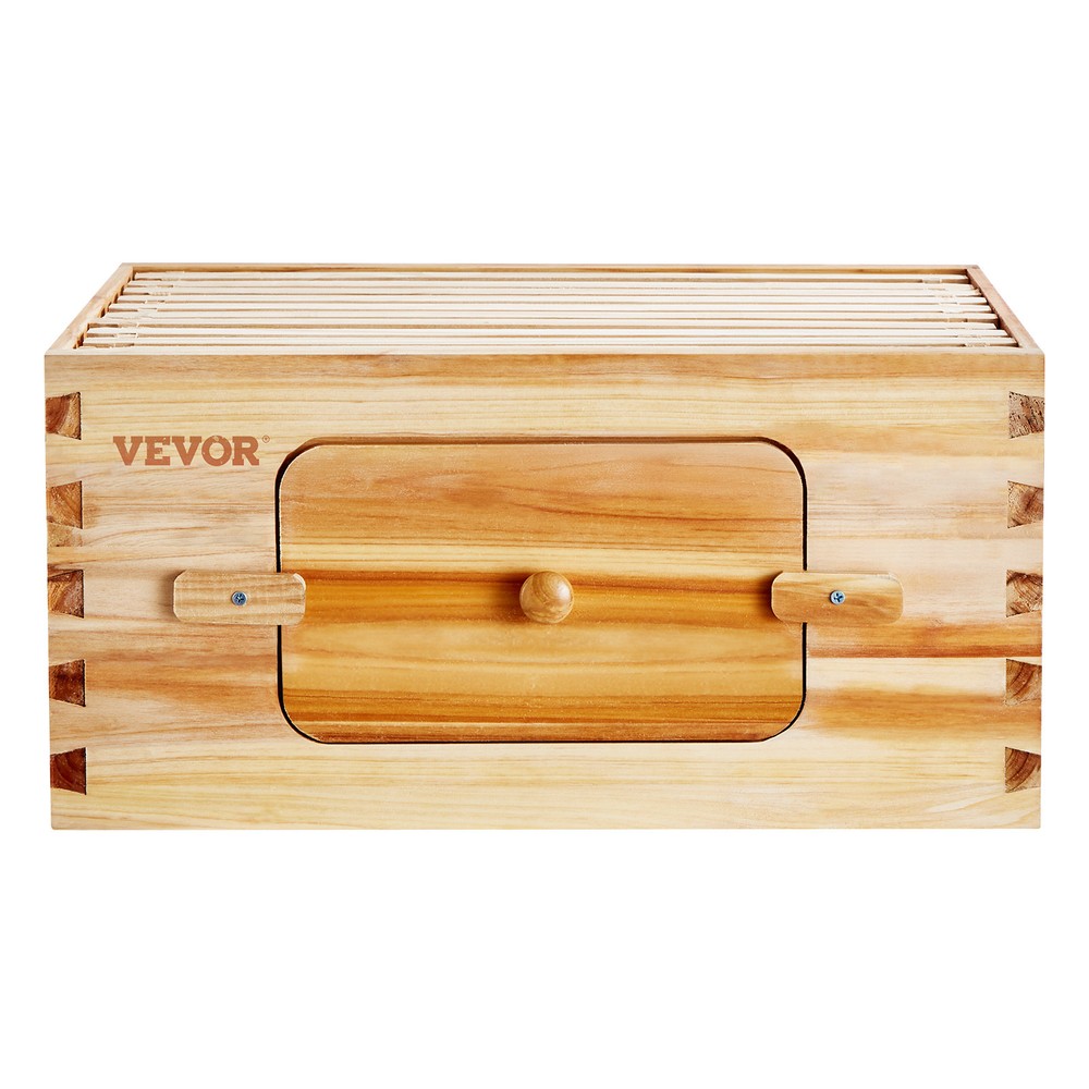 VEVOR Bee Hive Langstroth Deep Beehive Kit 10 Frames Acrylic Bee Windows