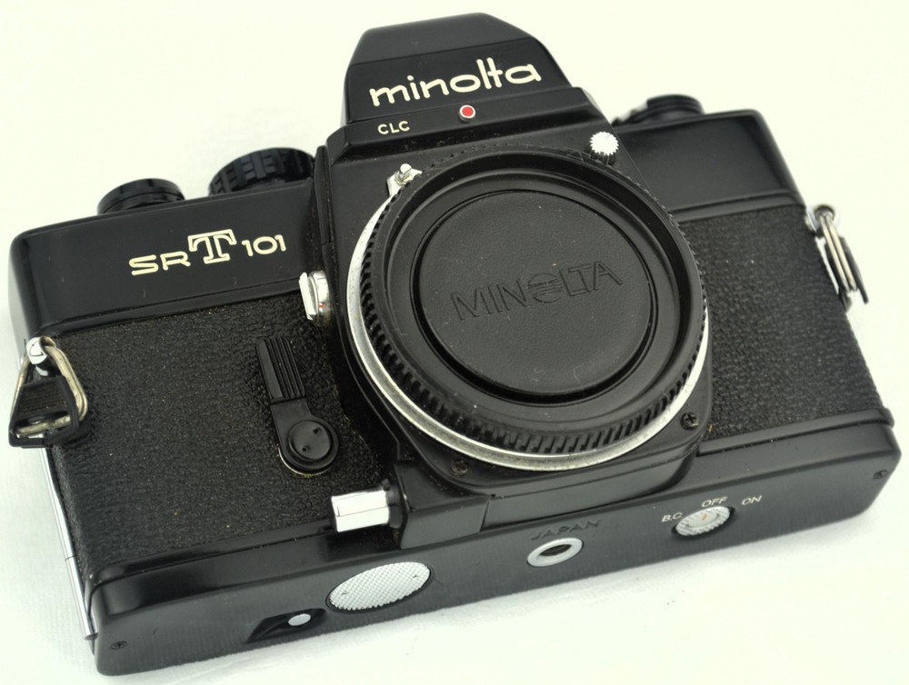 Gorgeous BLACK  Vintage MINOLTA Camera  - SRT 101 - MINT
