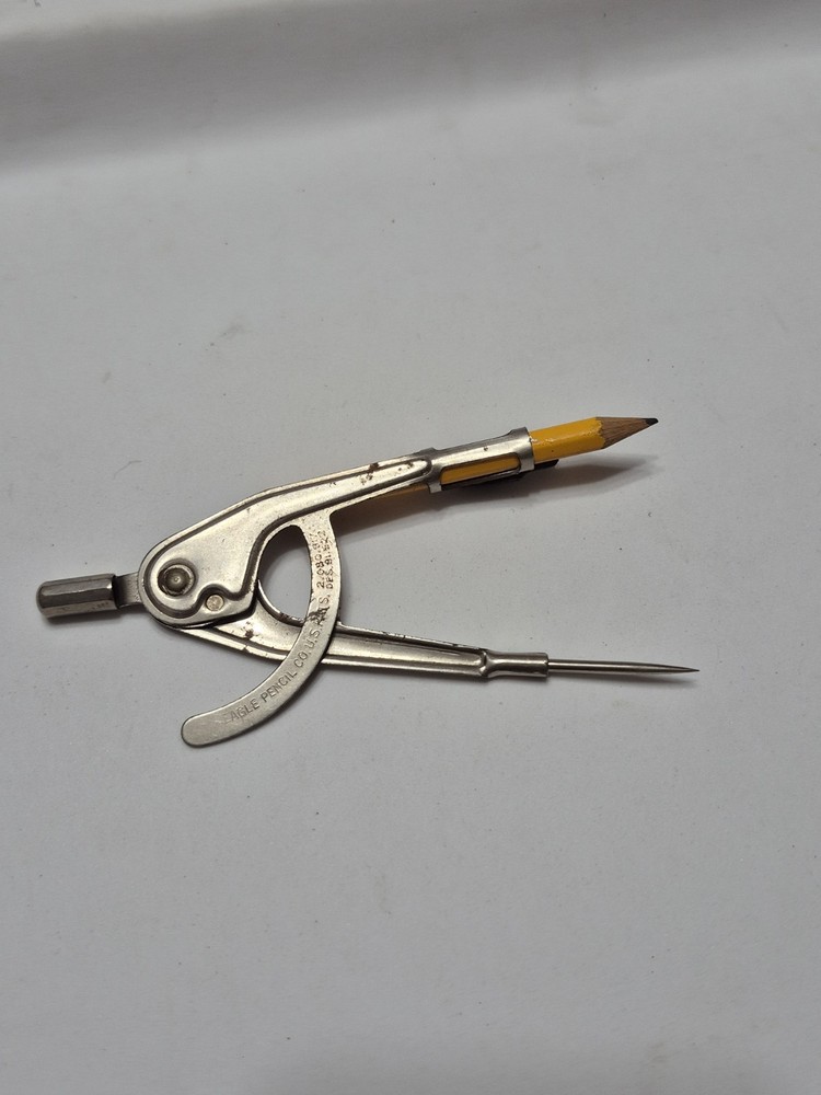 Vintage Eagle Pencil Co New York Compass Drafting Tool