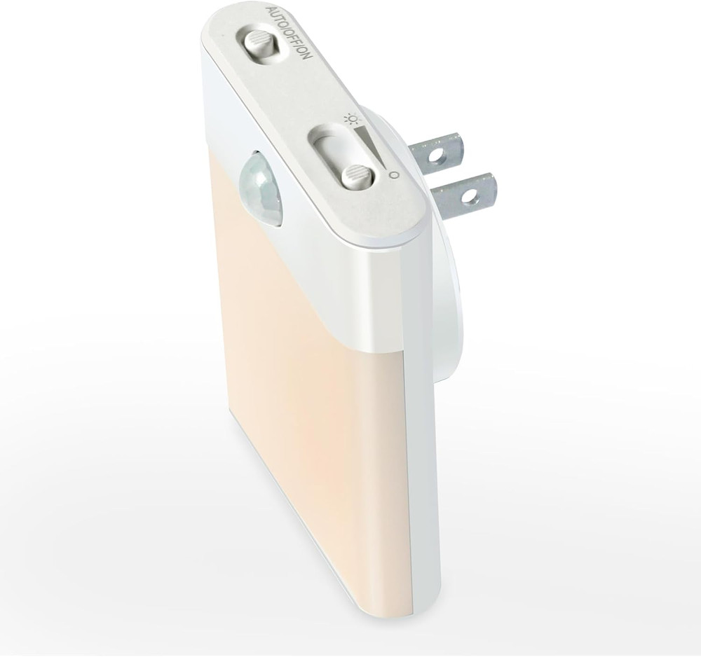 LED Night Light Plug in Motion Sensor with 1-pack White