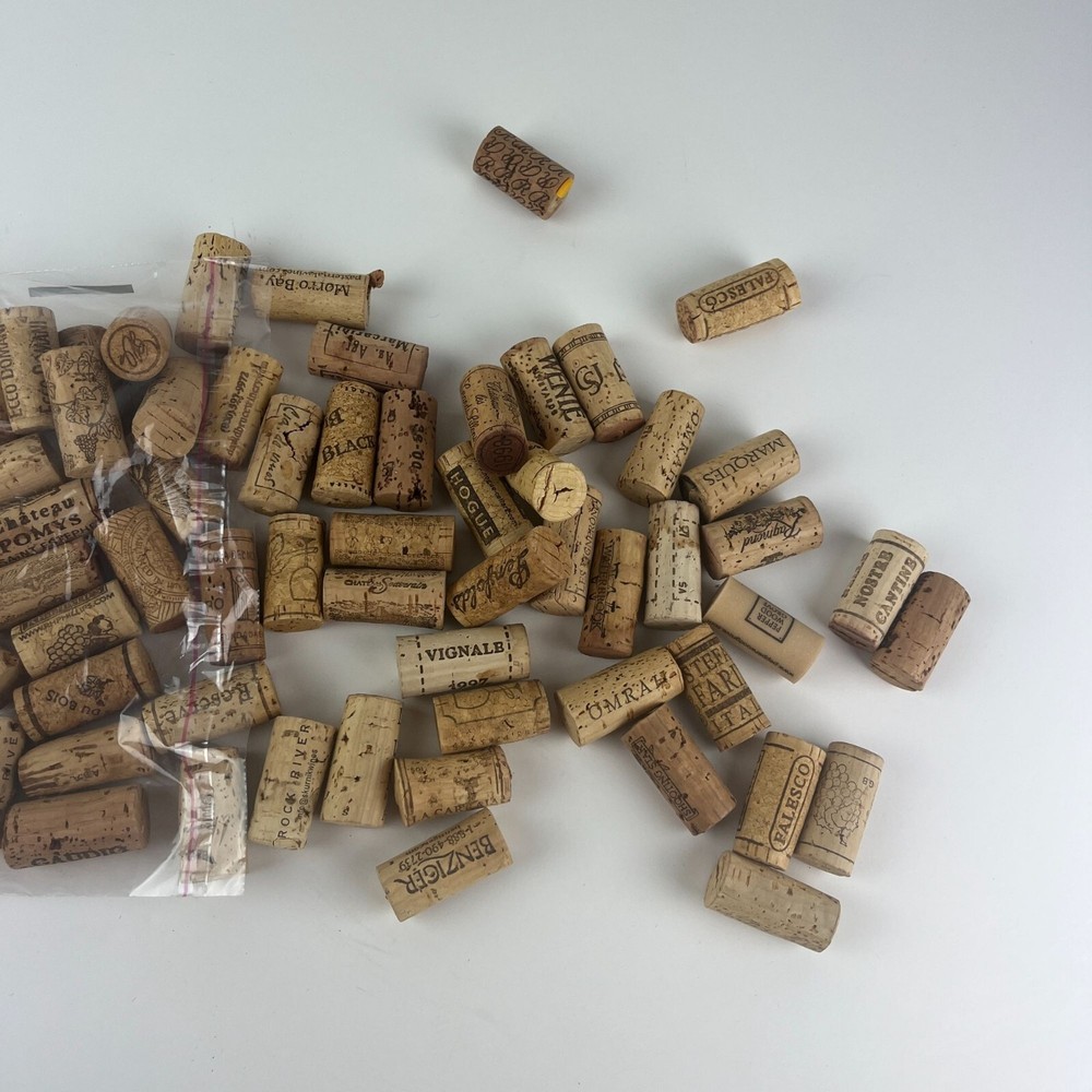 Mixed Wine Corks Craft Lot 101 Pieces For Arts & Crafts Projects