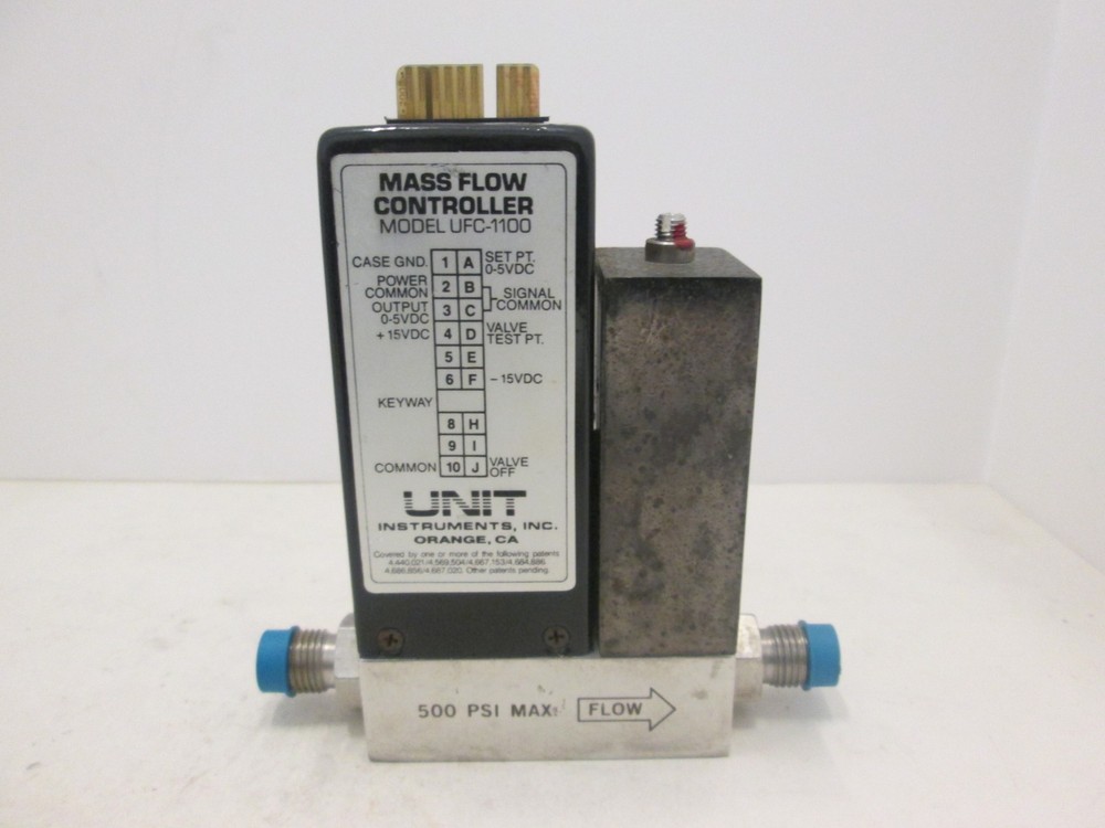 Unit UFC-1100, Mass Flow Controller MFC, N2, 500 SCCM, Used
