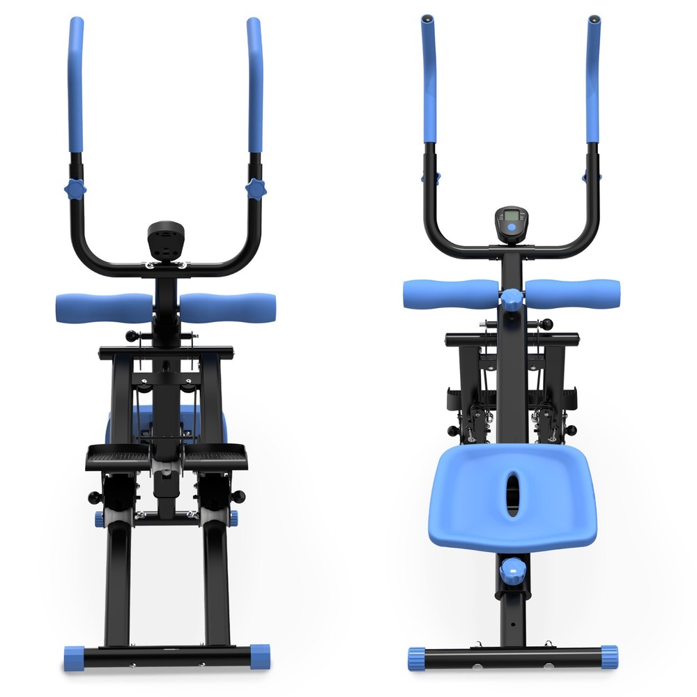 Modern Multifunctional 2-In-1 Stair Stepper And Ab Workout Machine Blue