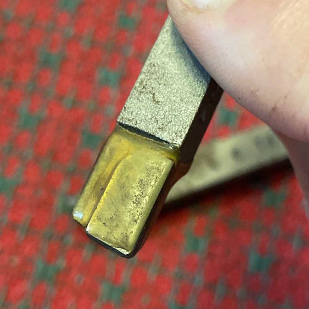 3/8 lathe tool Bits Carbide Tip NOS 2pc