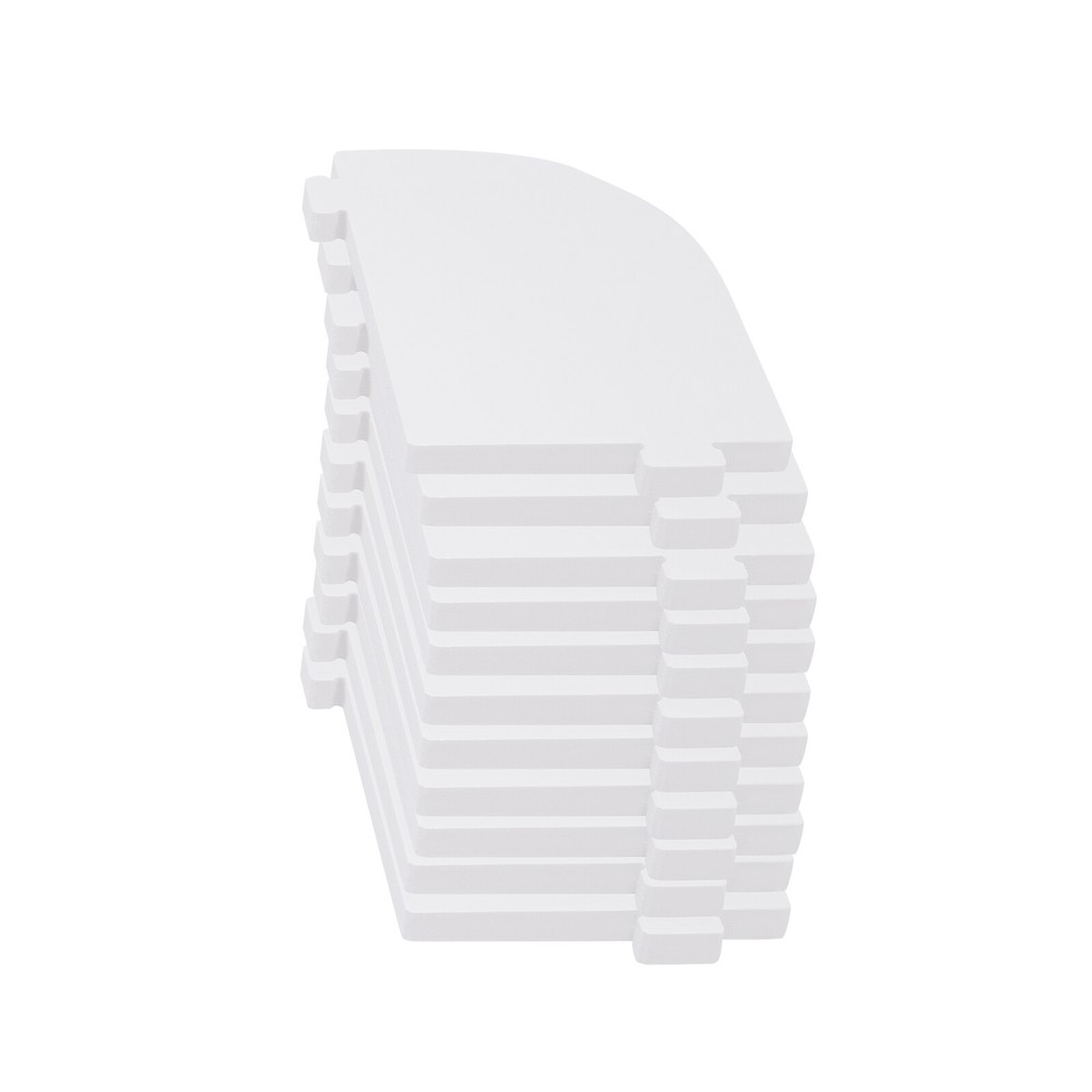 3 Tier Stackable Shelf 12-Compartments Bookshelf Organizer Holder 360° Rotating