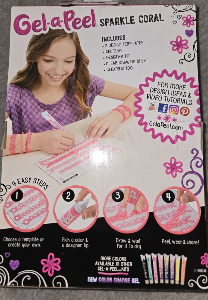 Gel A Peel Sparkle Coral