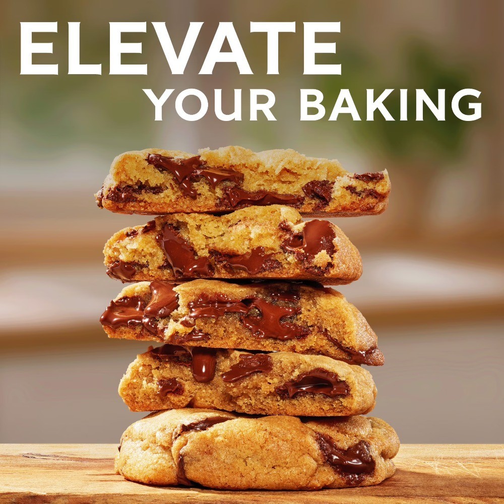 Premium Baking Chocolate Chips 60% Cacao Bittersweet, 20 Ounce Bag