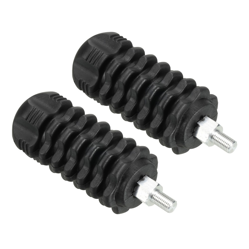 Rubber Archery Compound Bow Stabilizer Dampener Extension, Black 2pcs