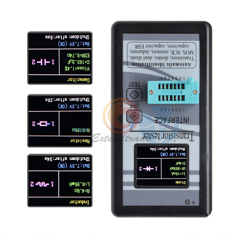 TFT LCD Display Transistor Tester Diode Checker Capacitance Meter M328 1.8"