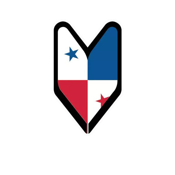 Panamanian Driver Badge Sticker Decal