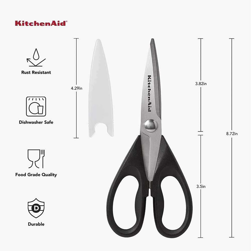 Kitchenaid All Purpose Kitchen Shears with Protective Sheath Durable Stainless S