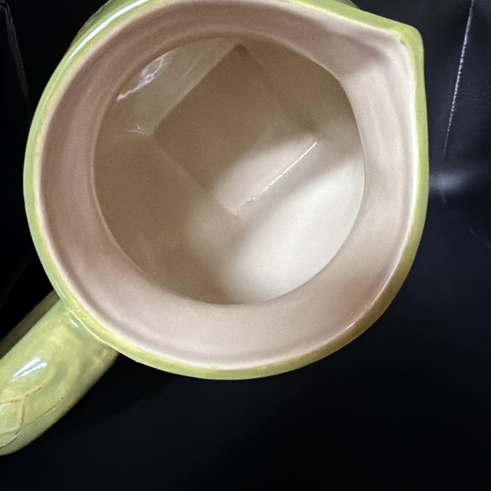 Tastefully Simple Green Leaf Ceramic Pitcher Host Collection FAST FREE SHIP