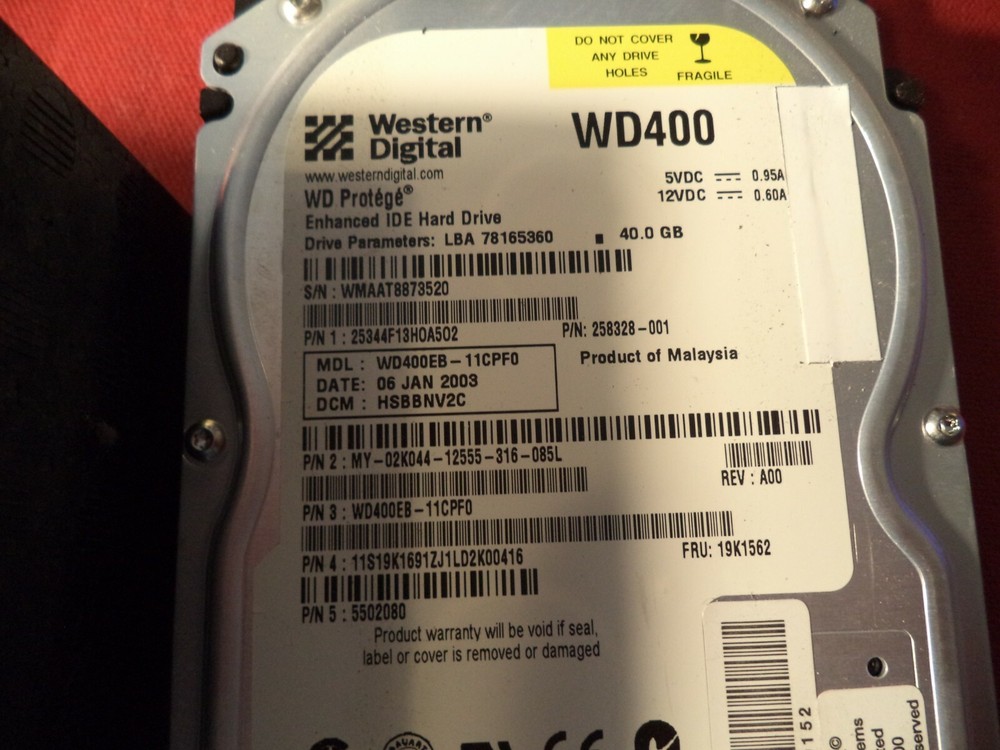 HP DESIGNJET 5000 HARD DRIVE DISK