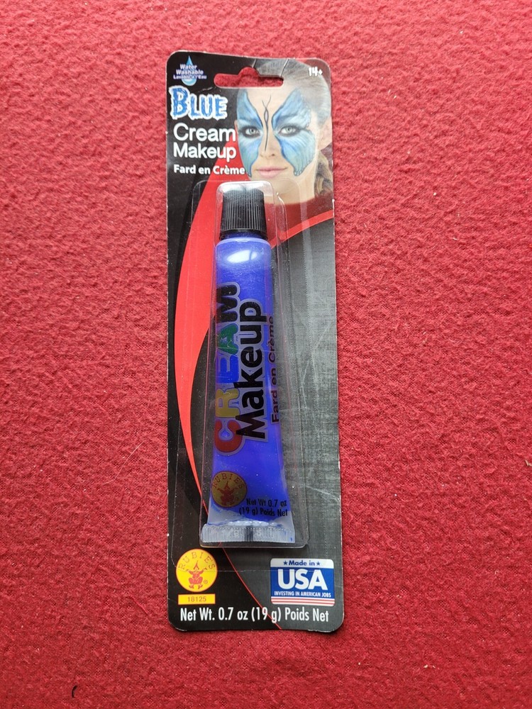 Halloween Blue Cream Makeup