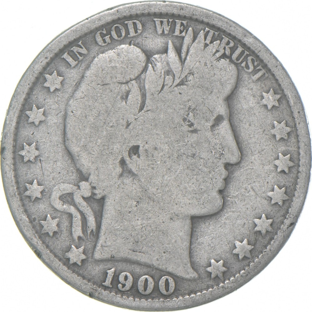 1900 Barber Half Dollar Average Circ