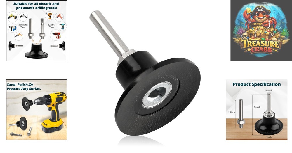 Medium Grit 180 Quick Change Disc Pad Holder with Secure Locking Mechanism