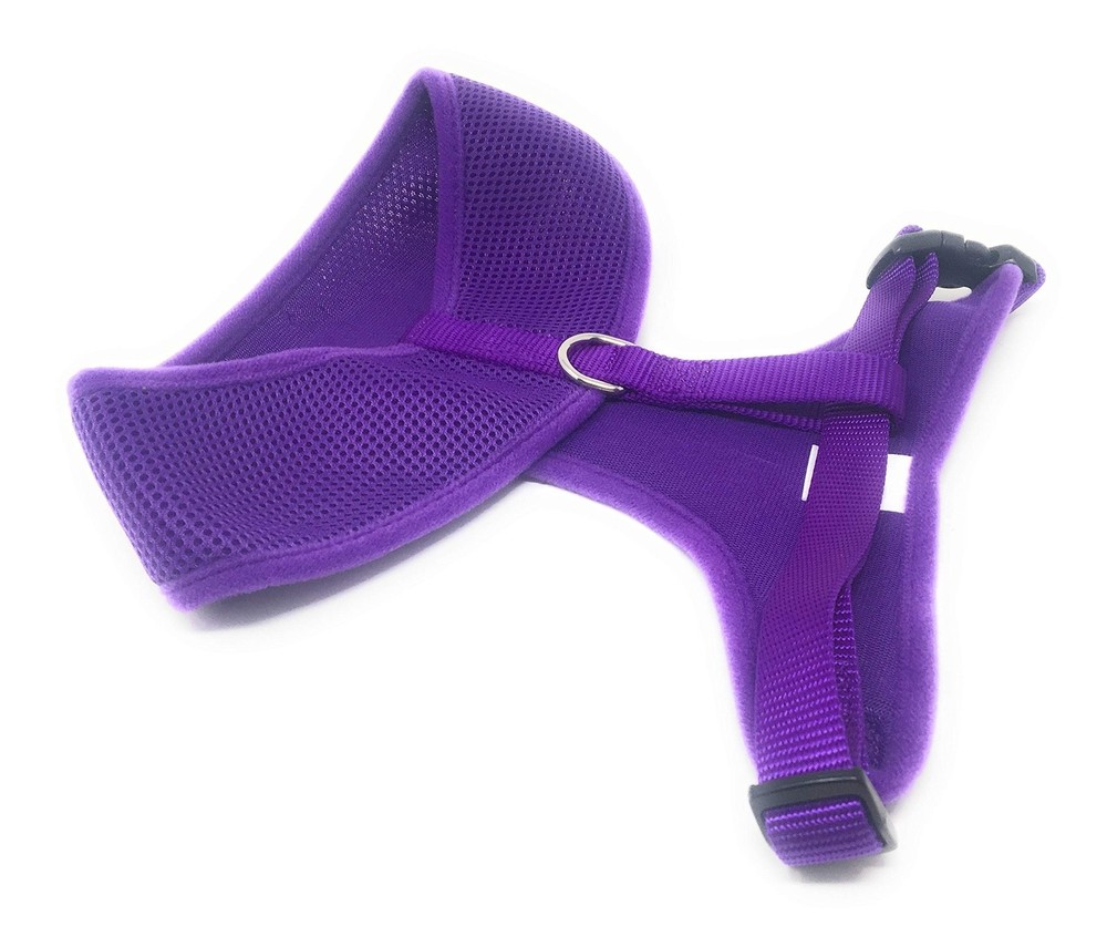 BreezyMesh Dog Harness – XL, Purple