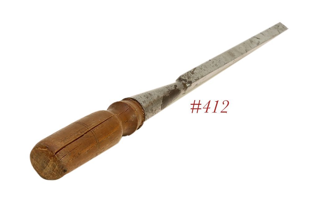 old thick steel GREENLEE 1/2 INCH SOCKET FRAMING CHISEL woodworking tool