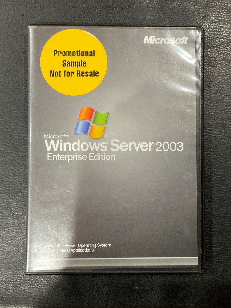 Microsoft®Windows Server 2003 Enterprise Edition - Promo Sample