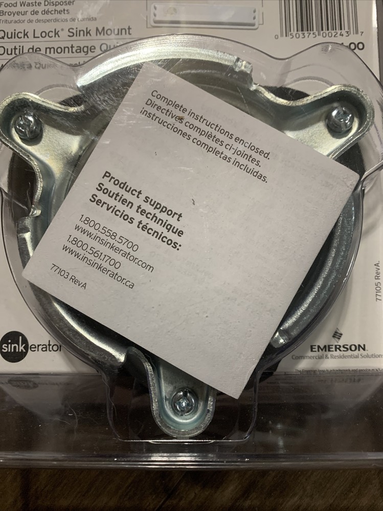 INSINKERATOR QUICK LOCK SINK MOUNT QLM-OO