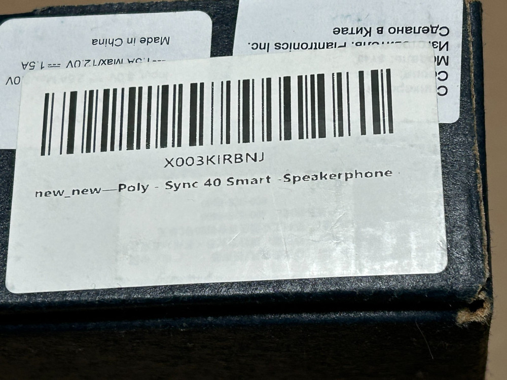 Plantronics Poly Sync SY40 USB-A USB-C Bluetooth Smart Speakerphone - Sealed Box