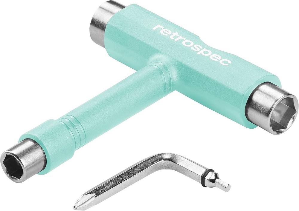 Retrospec Upkeep All-in-One Multi-Function Portable Skate Tool 2-in-1 , Aqua
