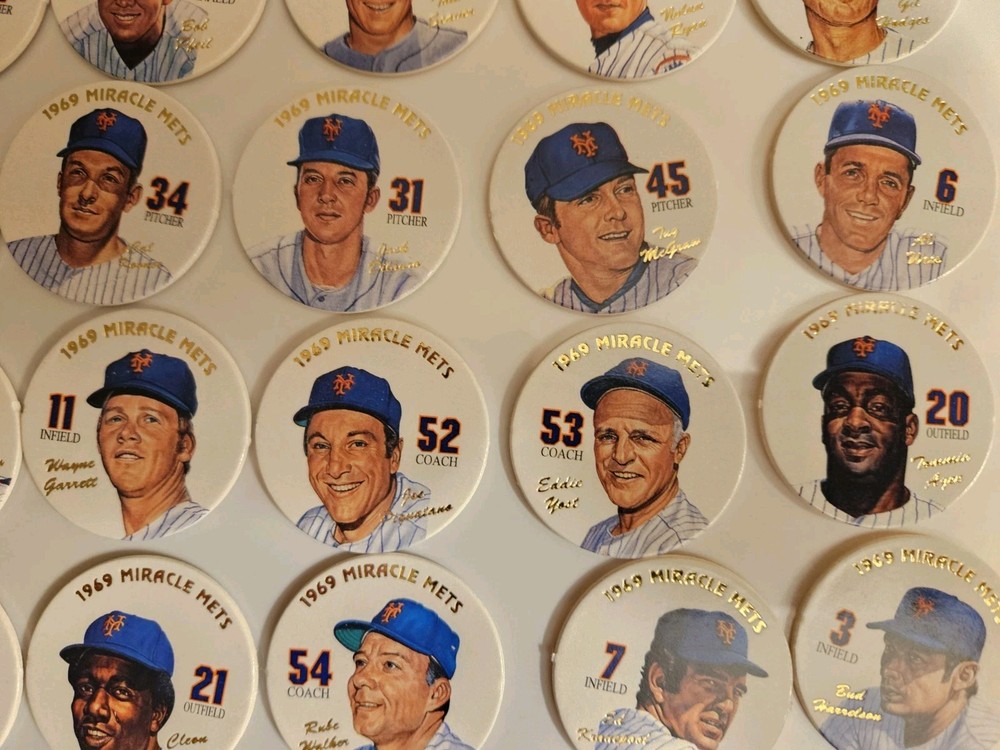 1969 NEW YORK MIRACLE METS 31 POGS