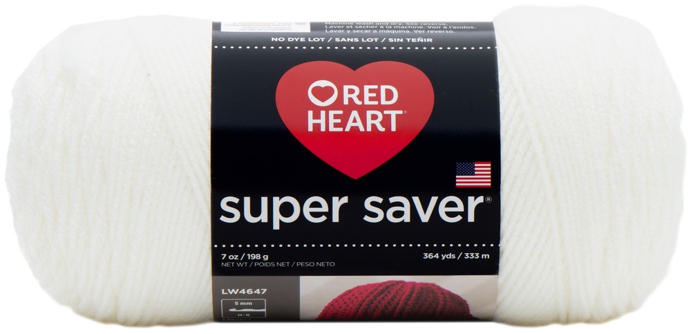Red Heart Super Saver Yarn Soft White