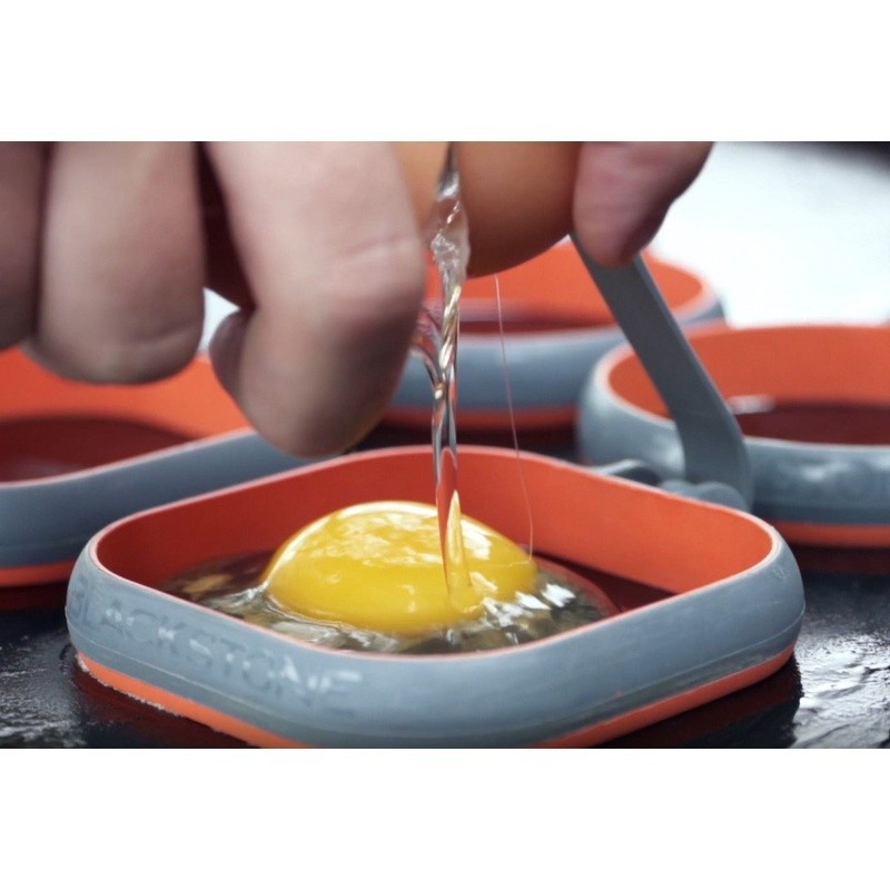 4" Egg Ring Set 8 Pack Square Circle Silicone Nonstick Breakfast Sandwich Maker