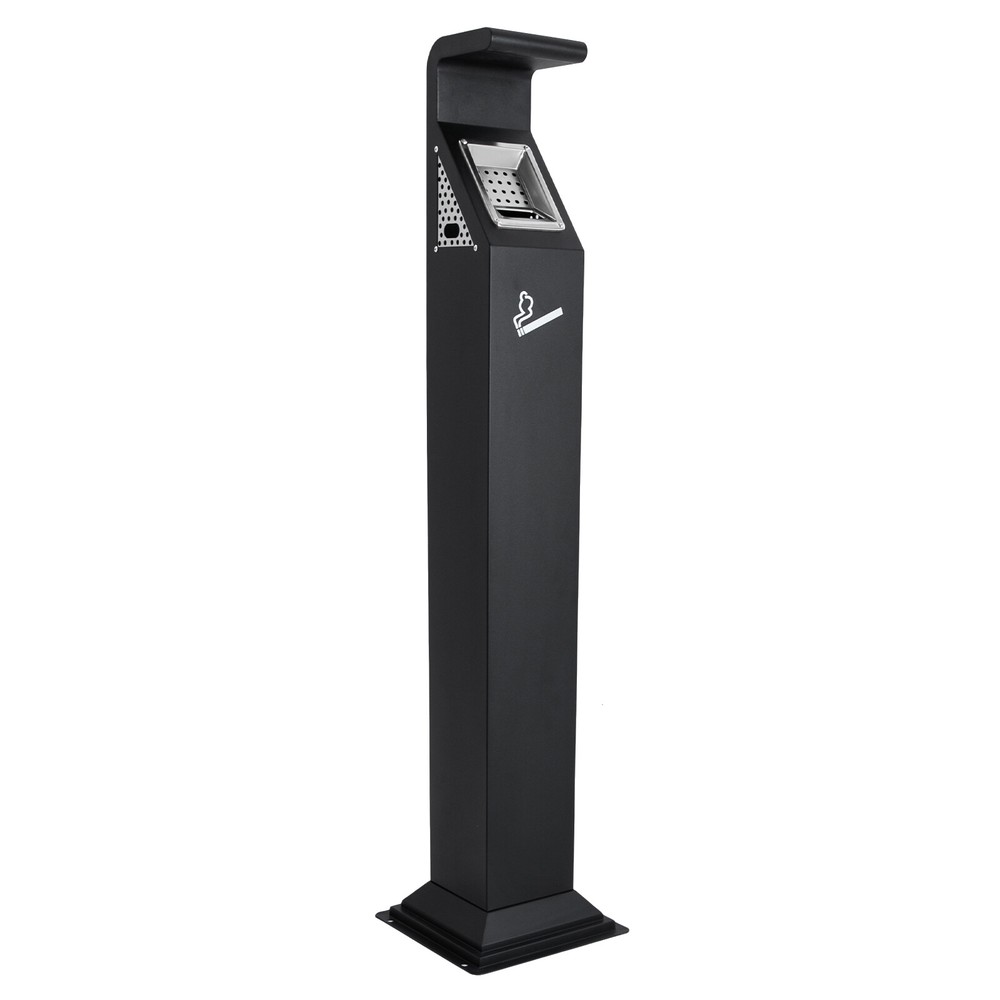 Commercial Trash Can Cigarette Ashtray Smokers Cigarette Butt Container Vertical
