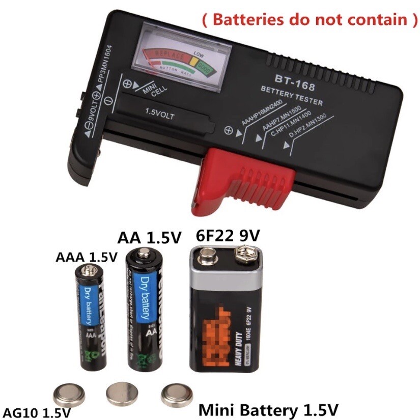 Portable Universal Battery Tester For AA AAA 9V Checker