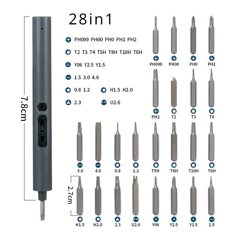 Electric Power Screwdriver Portable Rechargeable Lithium Precision Screw Driver