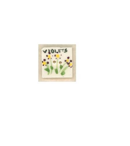 Mill Hill Ceramic Buttons 86061 V Violet Seed Pack