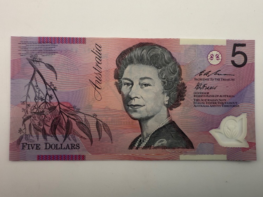1995 Australia 5 Dollars P51a Polymer UNC Banknote SPC656