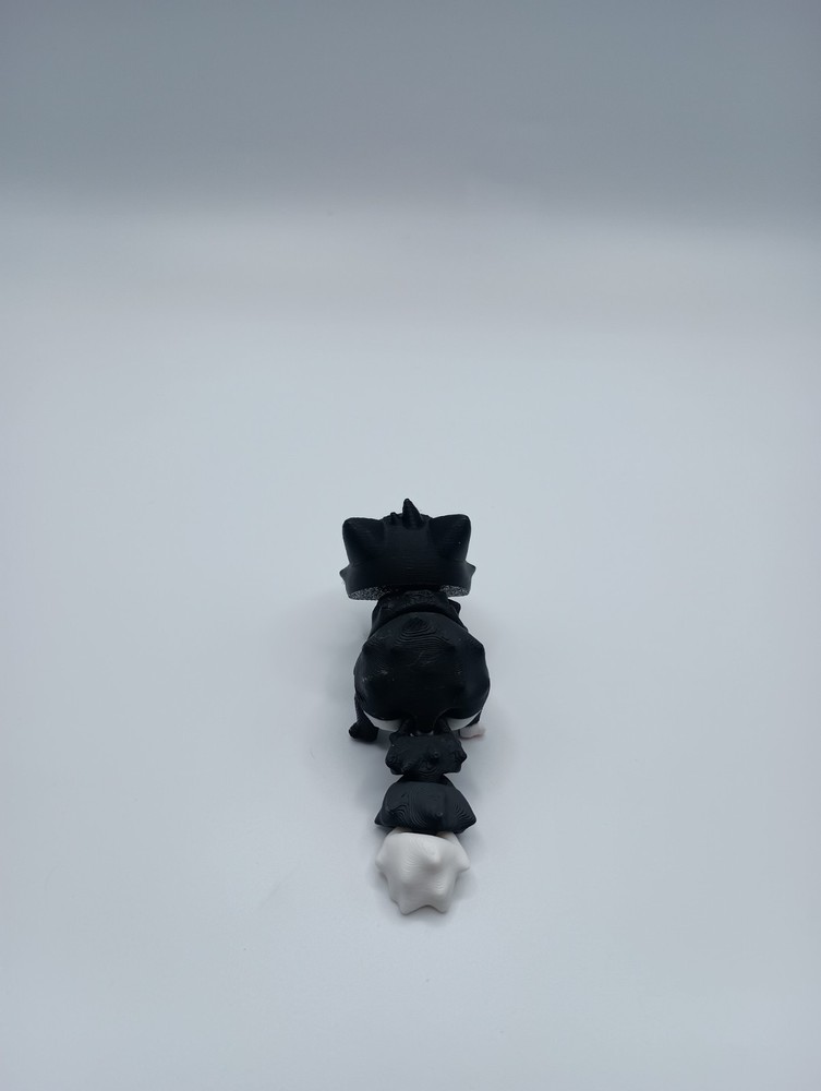 3D Printed Jiggle Pet Black Cat