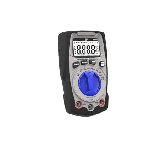 600V True RMS Auto-Ranging Multimeter with Backlight and MAX/MIN; Measures