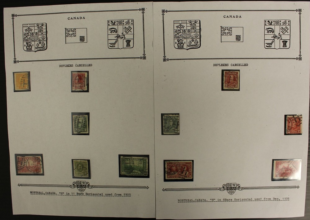 MONTREAL DUPLEX LETTER CANCEL COLLECTION
