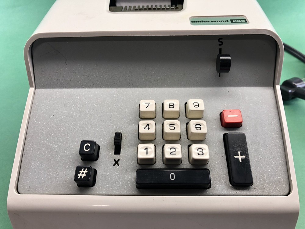 underwood 288 printer antique calculator