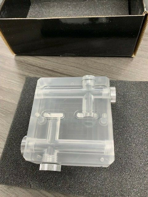 Bitspower Touchaqua VGA Multi Direction Link - Acrylic BPTA-VGAMDLAC-CL