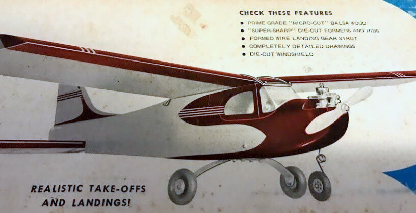 TRI-SQUIRE Midwest ENLARGED 72" Span Old Time RC Model Airplane PLAN