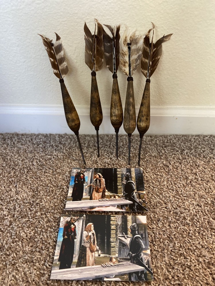 RARE Once Upon A Time Prop Combo x3 Dagger Darts Note COA