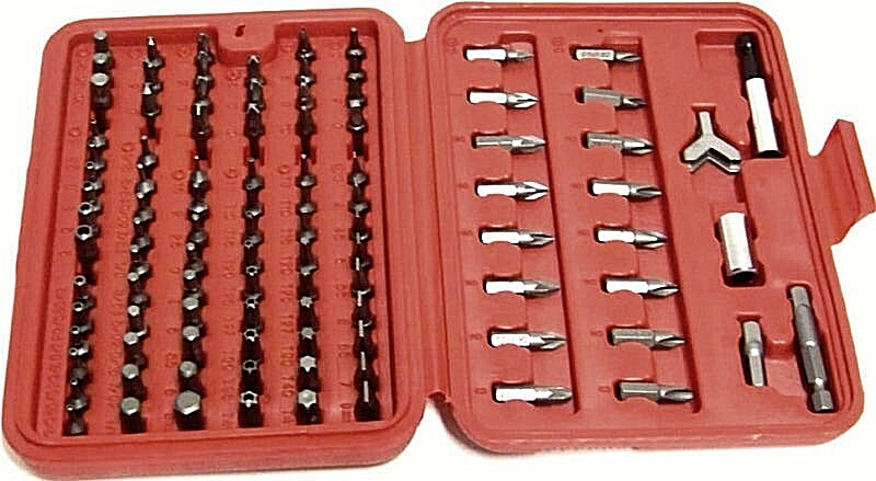 100 pcs Security Bit Set Torx Tampered Proof Drill Driver Tool Screwdriver Bits