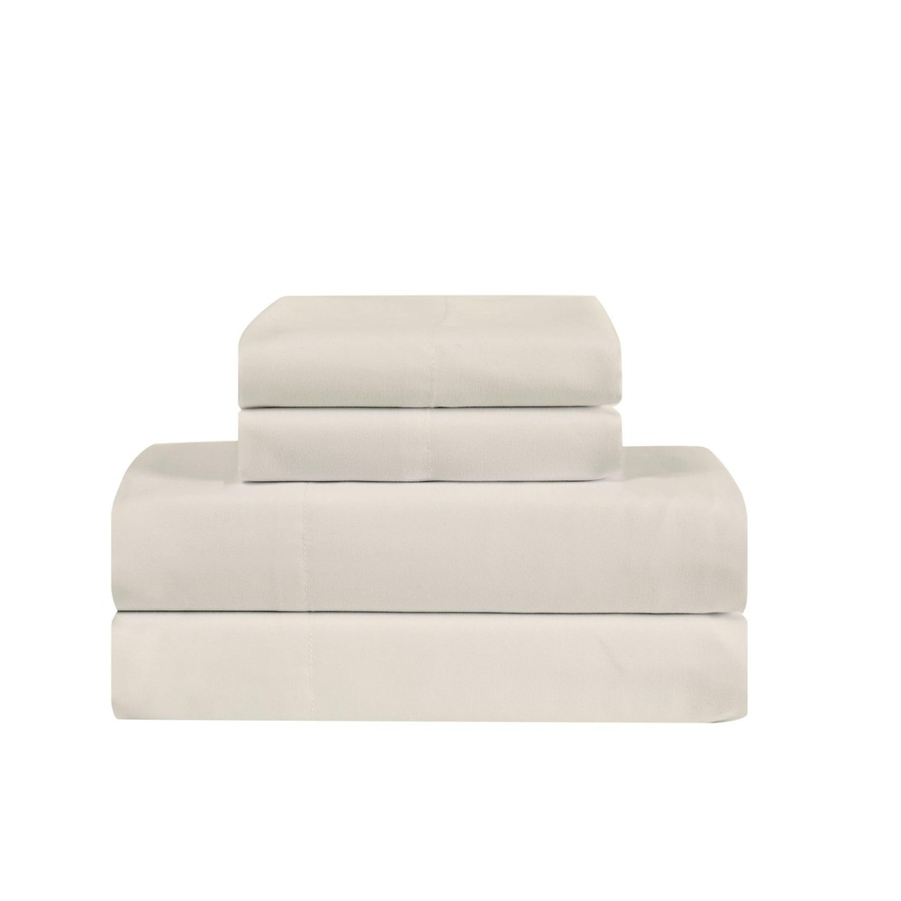 Truly Calm Sheet Sets Khaki Polyester 4-Piece Full Sheet Set, Solid Color for Me
