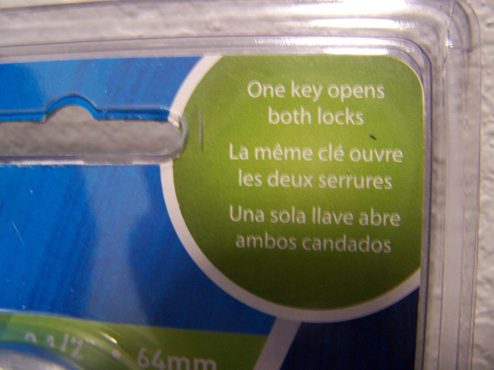 Schlage Padlock Set Heavy Duty Solid Steel