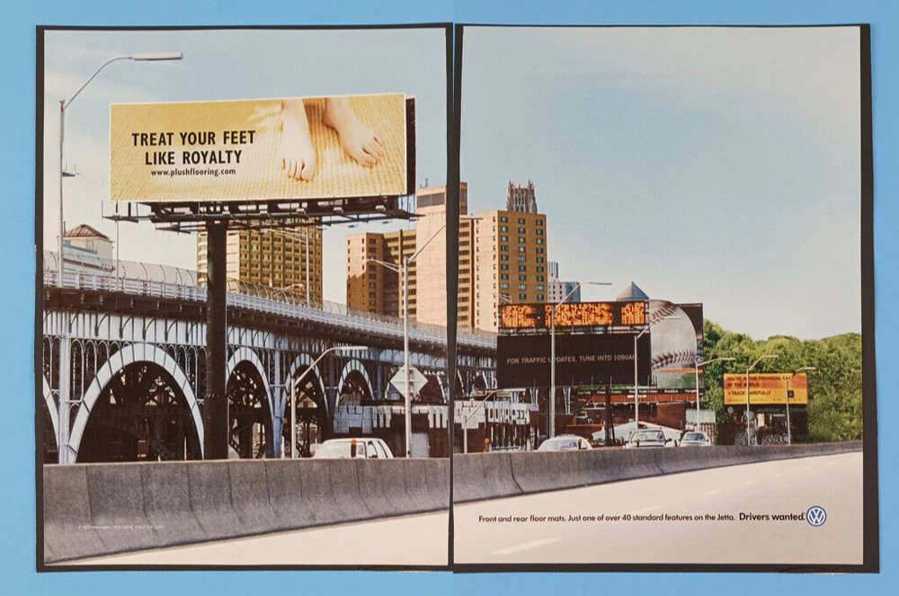 2000 Volkswagen 2-Page Print Advertisement